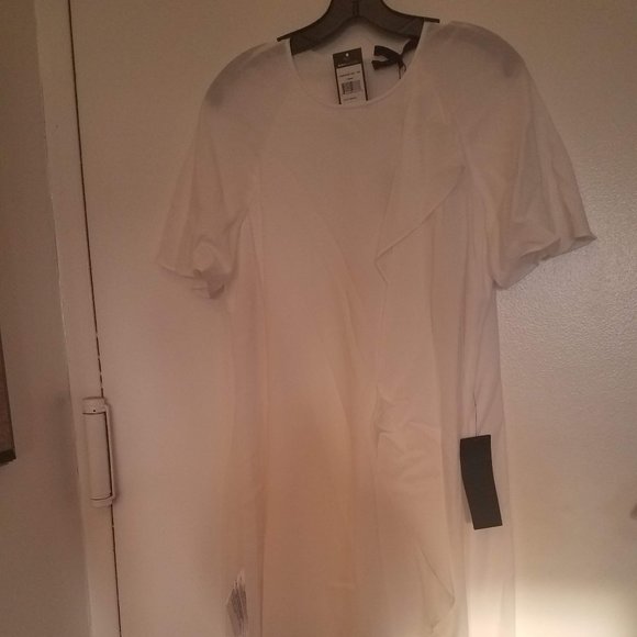 BCBGMaxAzria Perri Drape Ruffle Dress - Picture 2 of 9